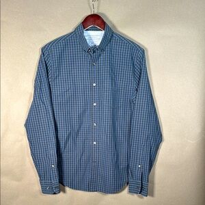 Banana Republic Men's Blue Checkered Shirt, Sz small, From TV Show Wardrobe